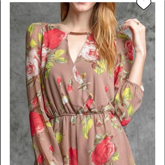 YA LOS ANGELES FLORAL ROMPER - Picture 3 of 8